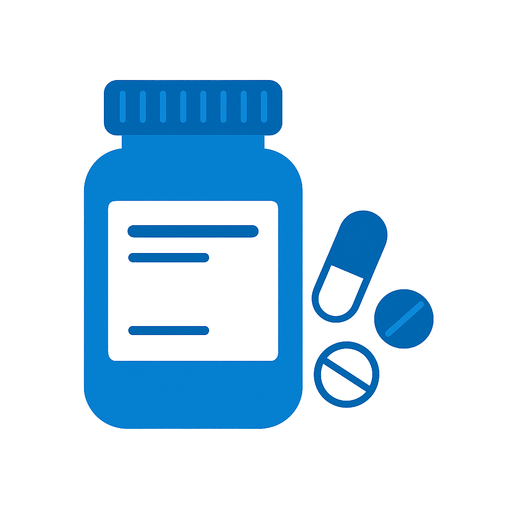 Pills bottle and Pills